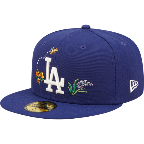 

New Era Mens Los Angeles Dodgers New Era Dodgers 5950 Watercolor Floral Fitted Hat - Mens Blue/White Size 7