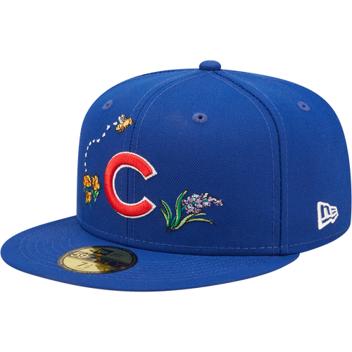 

New Era Mens Chicago Cubs New Era Cubs 5950 Watercolor Floral Fitted Hat - Mens Blue/Red Size 7