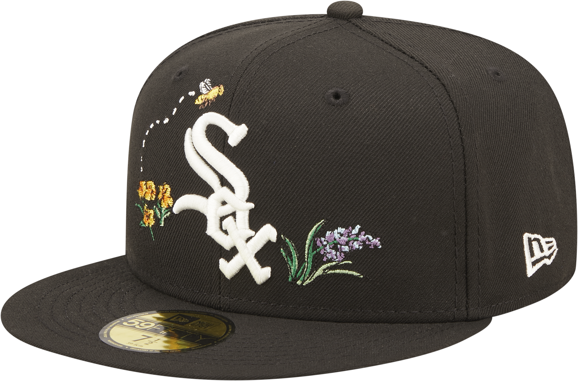 Chicago White Sox New Era MLB Basic Gray & Black 59FIFTY Fitted Hat 7