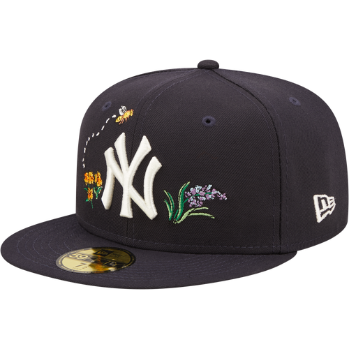 

New Era Mens New York Yankees New Era Yankees 5950 Watercolor Floral Fitted Hat - Mens Navy/White Size 7
