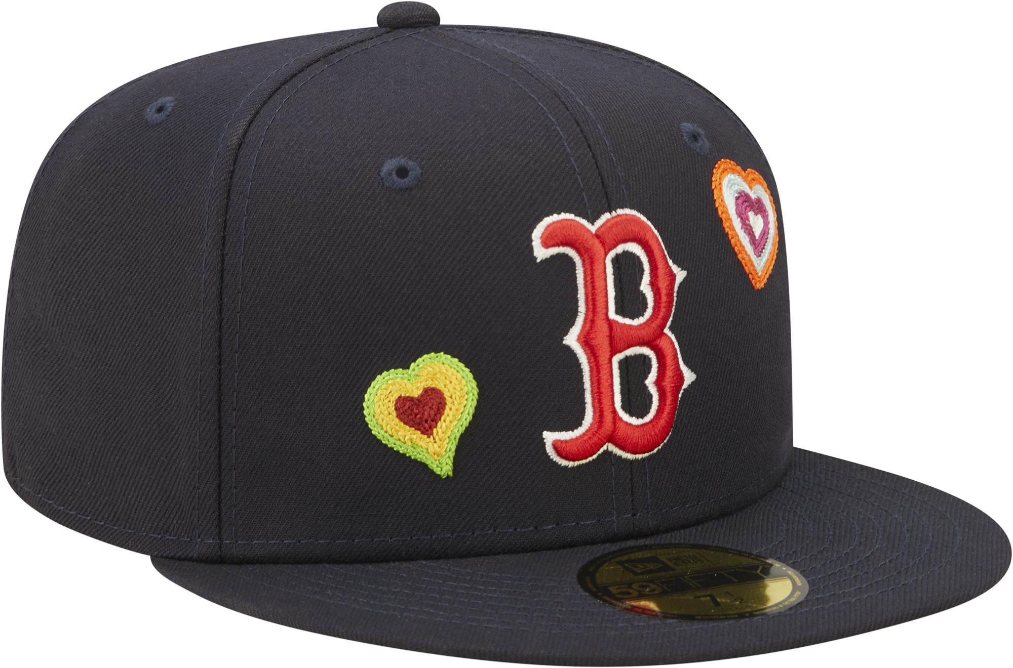 New Era Red Sox 5950 Chain Heart Fitted Hat