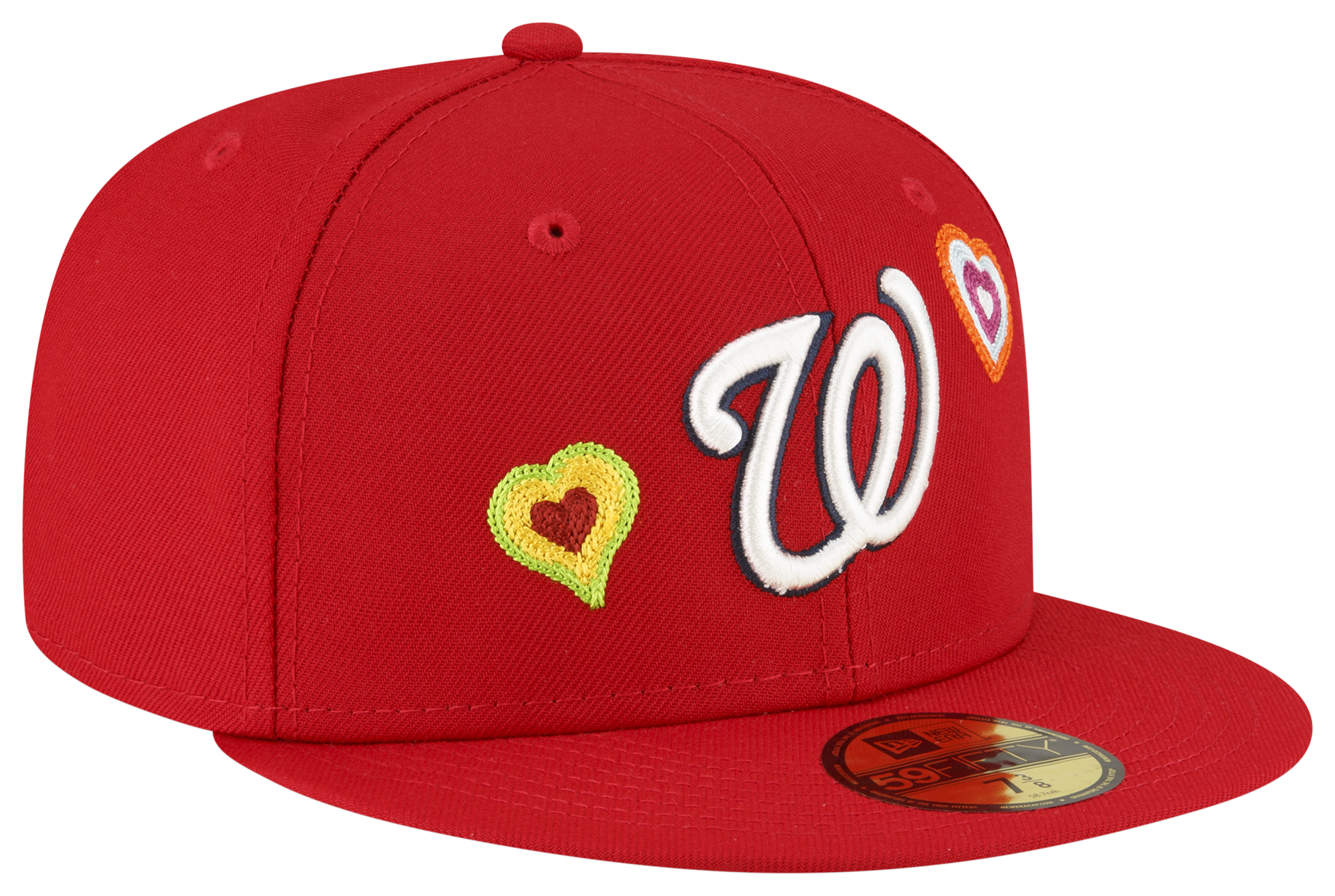 Washington Nationals GROOVY Red Fitted Hat by New Era