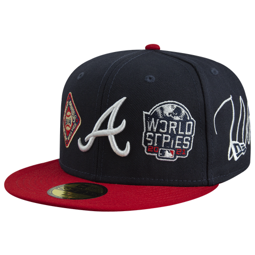 

New Era Mens Atlanta Braves New Era Braves 5950 Historic Champ Fitted Hat - Mens Navy/White Size 7