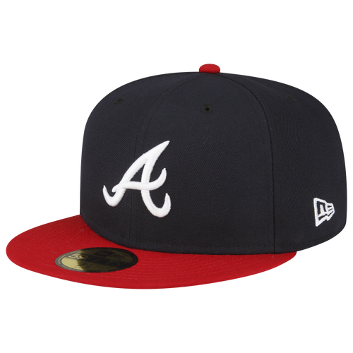 

New Era Mens Atlanta Braves New Era 5950 - Mens Red/Blue Size 8