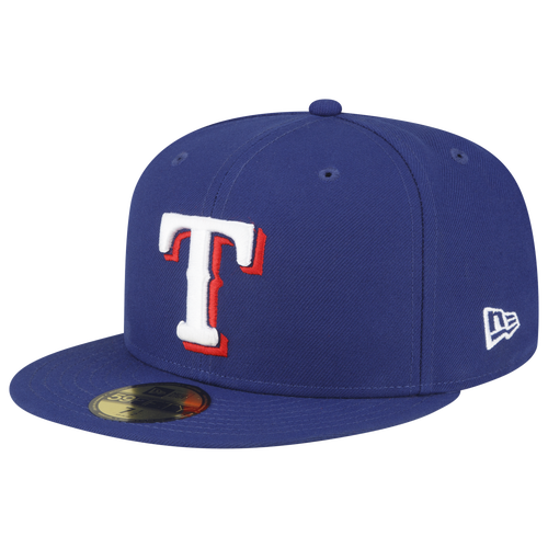 

New Era Mens Texas Rangers New Era 5950 - Mens White/Blue Size 7