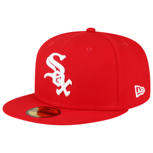 

Chicago White Sox New Era White Sox 59Fifty World Series Side Patch - Mens Red/White Size 7