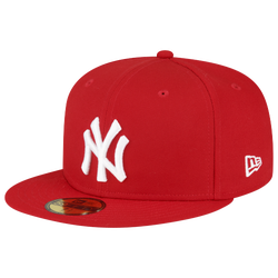 Men's - New Era Yankees 59Fifty Side Patch - Red/White
