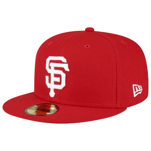 

New Era Mens New Era Giants 59Fifty World Series Side Patch Cap - Mens Red/White Size 7