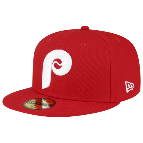 

New Era Mens New Era Phillies 59Fifty World Series Side Patch Cap - Mens Red/White Size 7