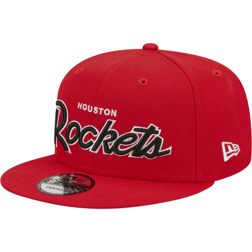 

New Era Mens Houston Rockets New Era Rockets NBA Script Retro Snapback - Mens Black/Red Size One Size