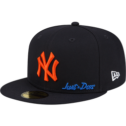 Adult - New Era Yankees 59Fifty x Just DON Side Patch Fit - Navy/Orange