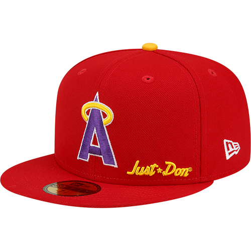 

New Era New Era Angels 59Fifty x Just DON Side Patch Fit - Adult Red/Purple Size 7