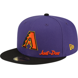 Adult - New Era Diamondbacks 59Fifty x Just DON Side Patch Fit - Purple/Orange