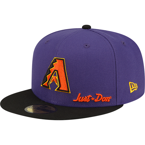 

New Era New Era Diamondbacks 59Fifty x Just DON Side Patch Fit - Adult Purple/Orange Size 7