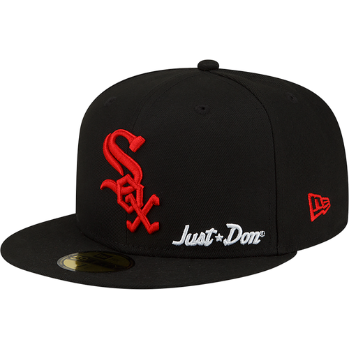 

New Era Chicago White Sox New Era White Sox 59Fifty x Just DON Side Patch Fit - Adult Black/Red Size 7