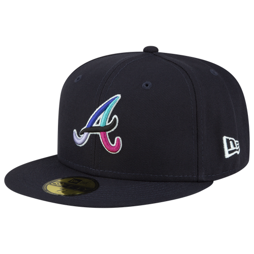 

New Era Mens New Era Braves 5950 PLR - Mens Multi/Navy Size 7