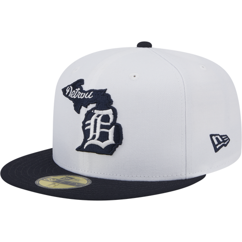 

New Era Mens New Era Tigers 5950 Retro E1 - Mens White/Navy Size 7