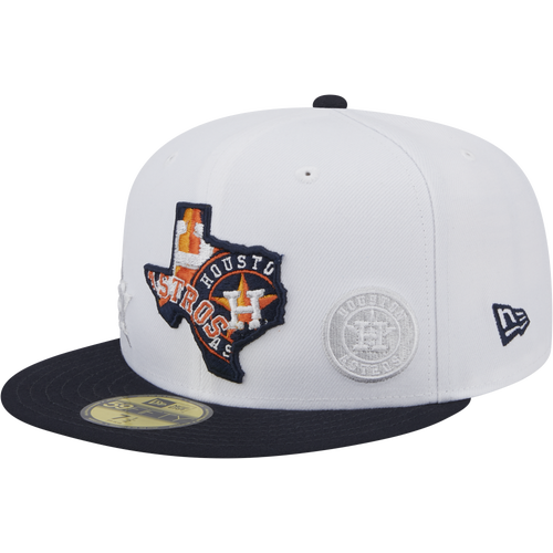 

New Era Mens Houston Astros New Era Astros 5950 State E1 - Mens White/Navy Size 7