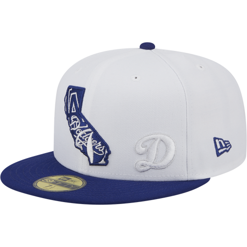 

New Era Mens Los Angeles Dodgers New Era Dodgers 5950 State E1 - Mens White/Navy Size 7