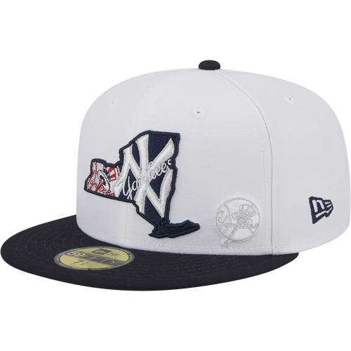 

New Era Mens New Era Yankees 5950 State E1 - Mens White/Navy Size 7