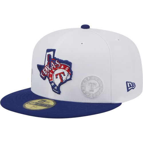 

New Era Mens New Era Rangers 5950 State E1 - Mens White/Navy Size 7