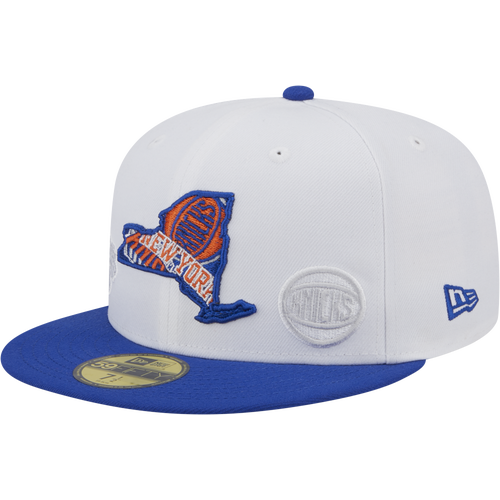 

New Era Mens New Era Knicks 5950 State E1 - Mens White/Blue Size 7