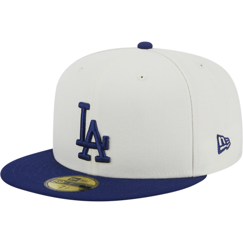 

New Era Mens Los Angeles Dodgers New Era Dodgers 5950 Retro Fitted Cap - Mens White/Navy Size 7