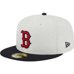 Men's - New Era Red Sox 5950 Retro Fitted Cap - White/Navy