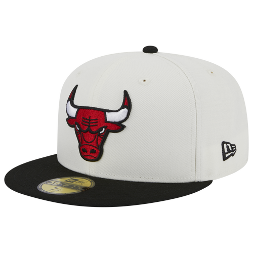 

New Era Mens New Era Bulls 5950 Retro E1 - Mens Beige/Black Size 7