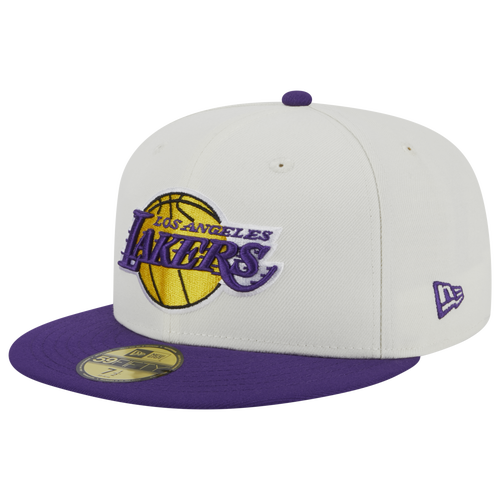 

New Era Mens New Era Lakers 5950 Retro E1 - Mens Beige/Purple Size 7