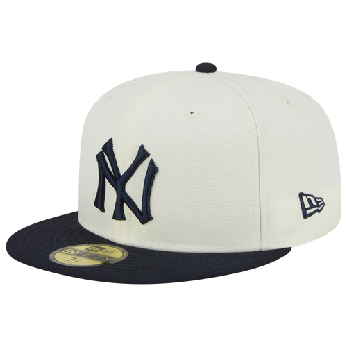 

New Era Mens New Era Yankees 5950 Retro E1 - Mens Beige/Navy Size 8