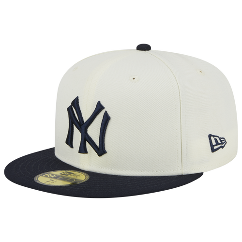New Era Mens New York Yankees  Yankees 5950 Retro E1 In Beige/navy