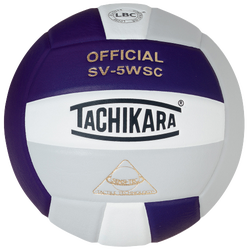 Tachikara SV-5WSC Volleyball - Purple/White/Silver Grey