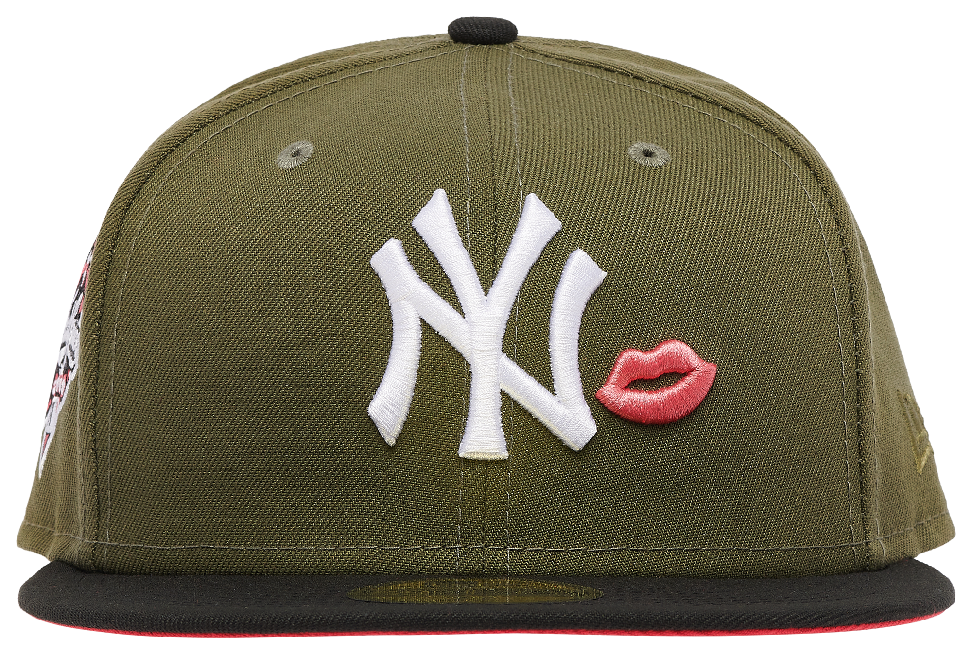 New Era Yankees Side Patch Lips Fitted Cap