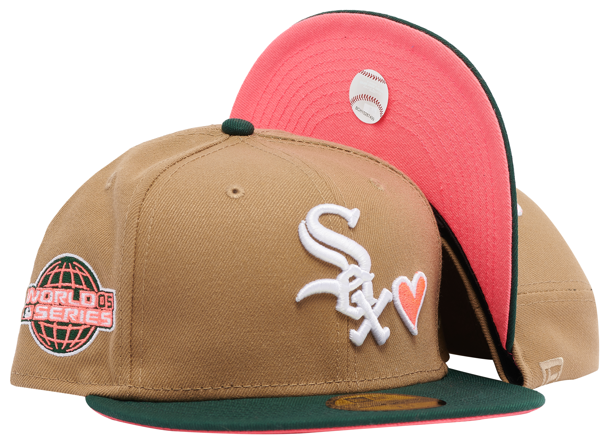 New Era White Sox World Series SP Hearts Fitted Cap