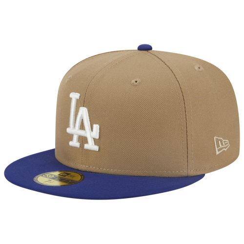 

New Era Mens Los Angeles Dodgers New Era Dodgers Botanical 2T Side Patch Fitted Cap - Mens Navy/Khaki Size 7