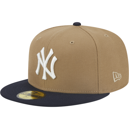 

New Era Mens New York Yankees New Era Yankees Botanical 2T Side Patch Fitted Cap - Mens Khaki/Navy Size 7