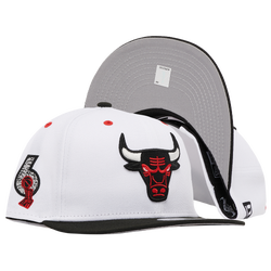 Men's - New Era Bulls Retro Hook 3 OG Snapback - White/Black/Grey