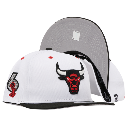 New Era Mens Chicago Bulls  Bulls Retro Hook 3 Og Snapback In White/black/gray