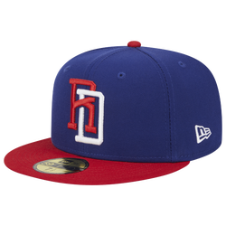 Men's - New Era Dominican Republic WBC Fitted Hat - Navy/Red