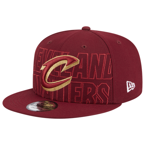 New Era Men's  Wine Cleveland Cavaliers 2023 Nba Draft 9fifty Snapback Hat In Maroon/yellow