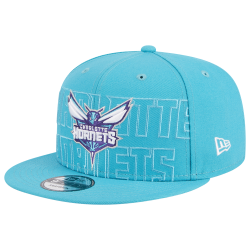 Shop New Era Mens Charlotte Hornets  Hornets Nba Draft 23 Snapback In Teal/white