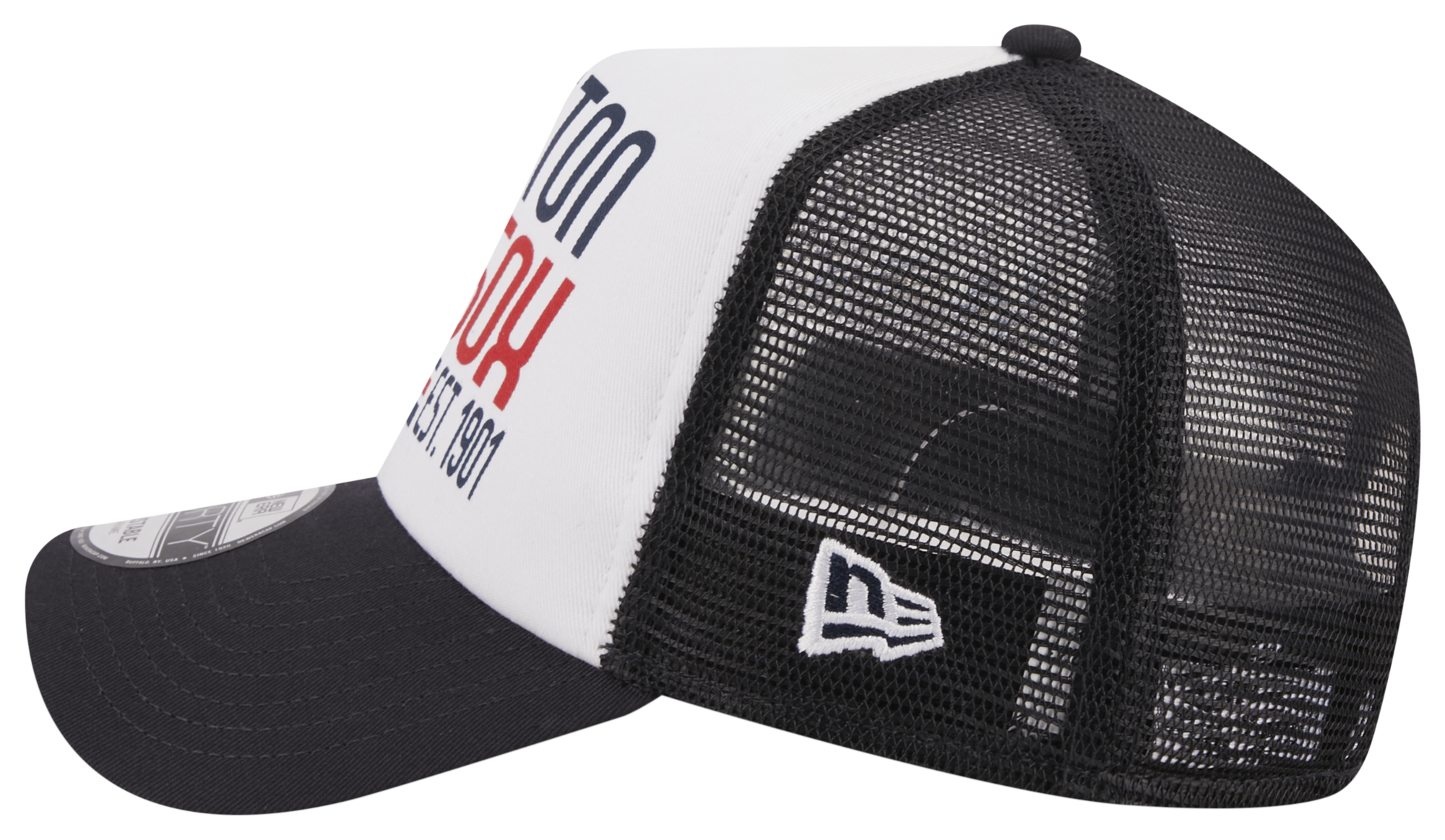 New Era Red Sox A Frame Stacked Trucker Cap
