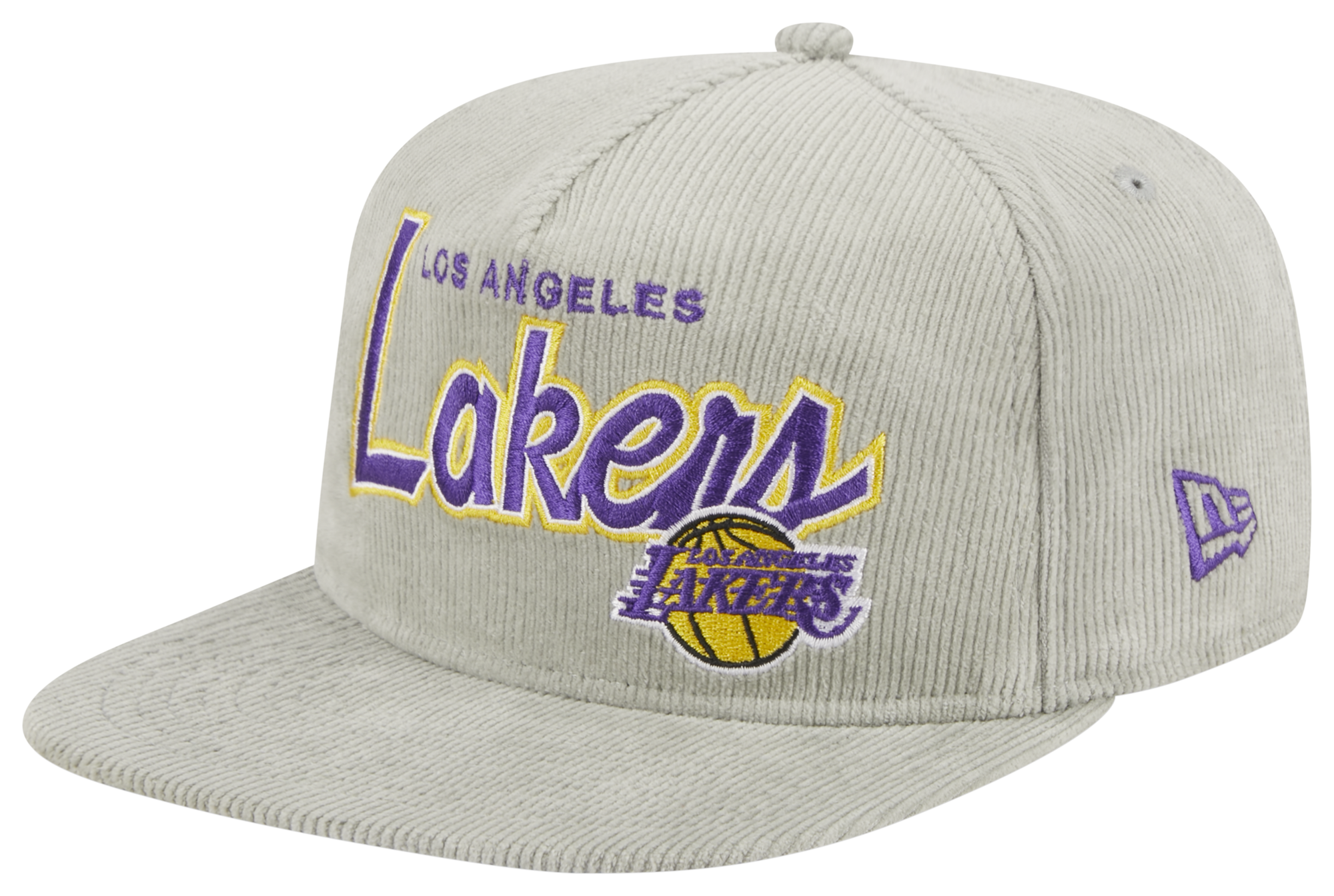 New Era Lakers Golfer Cord Snapback Cap