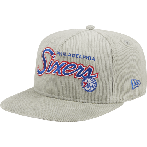 

New Era Mens Philadelphia 76ers New Era 76ers Golfer Cord Snapback Cap - Mens Blue/Grey Size One Size