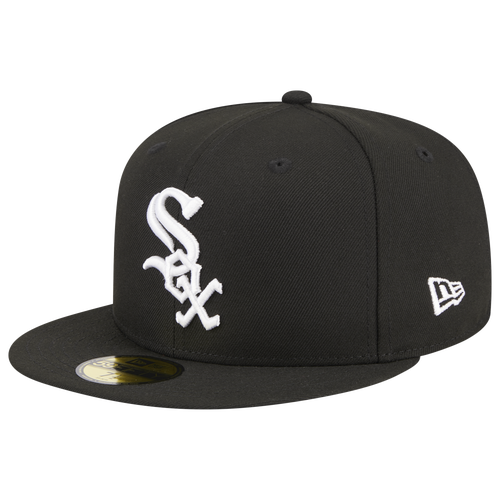 

New Era New Era Chicago White Sox 5950 Evergreen Side Patch Fit - Adult Black/White Size 7