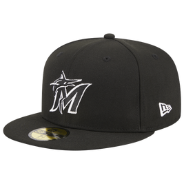 New Era Marlins 5950 Evergreen Side Patch Fitted Hat | Foot Locker