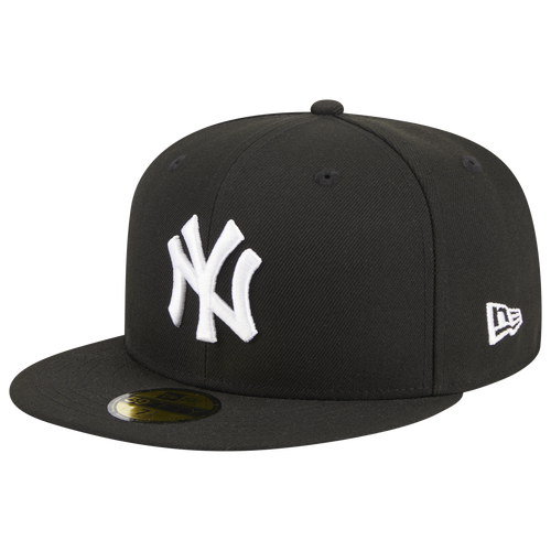 

New Era New Era Yankees 5950 Evergreen Side Patch Fitted Hat - Adult Black/White Size 7