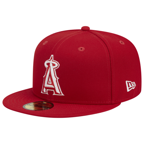 

New Era New Era Angels 5950 Evergreen Side Patch Fitted Hat - Adult Red/White Size 7