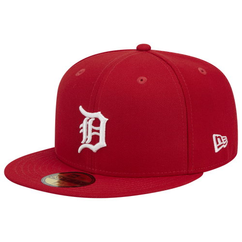 

New Era New Era Tigers 5950 Evergreen Side Patch Fitted Hat - Adult Red/White Size 7